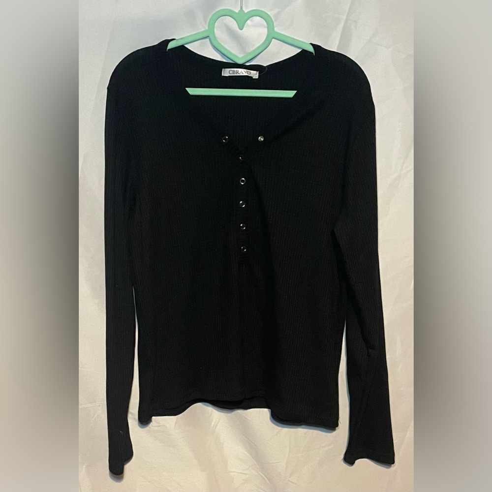 CC Brand Black Long Sleeve Shirt Size Medium